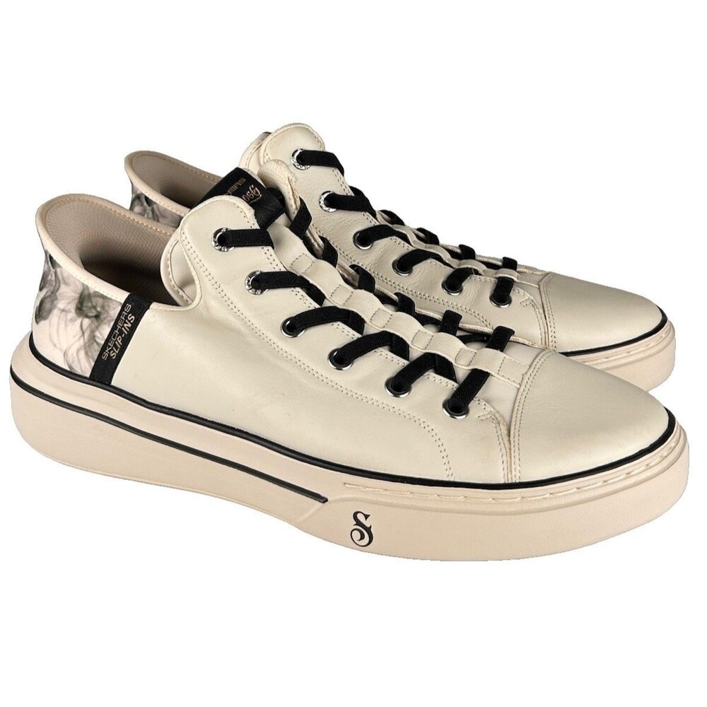 Skechers x Snoop Dogg Snoop One-OG leather Slip On M 13 New With Flaws Off-white